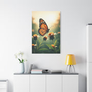 Monarch Butterfly On Wildflower Bloom Wall Art & Canvas Prints