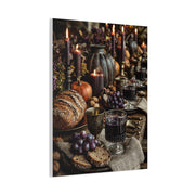 Autumn Harvest Feast Table Wall Art & Canvas Print