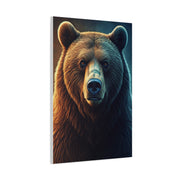 Warm & Cool Contrast Grizzly Portrait Wall Art & Canvas Prints