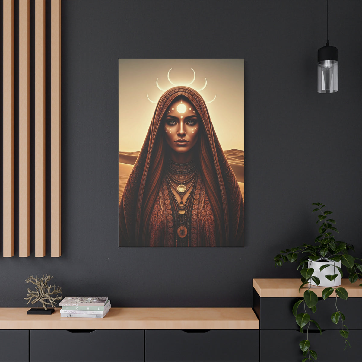 Moonlit Desert Priestess Wall Art & Canvas Prints