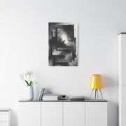 Monochrome Layered Paper Abstraction Wall Art & Canvas Print