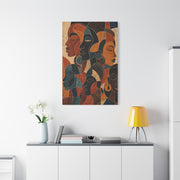 Abstract African Faces Composition Wall Art & Canvas Print