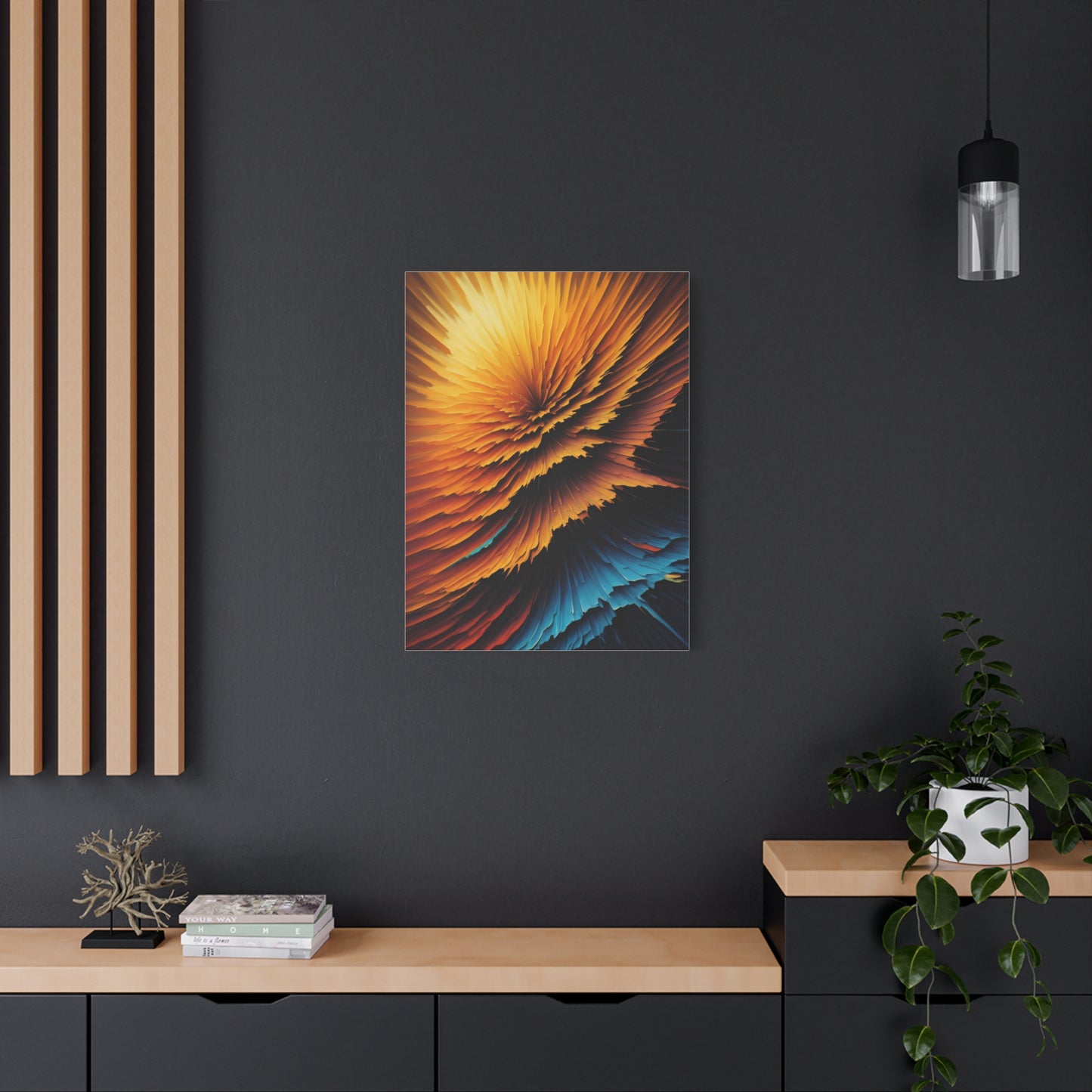 Radiant Burst Spectrum Abstract Wall Art & Canvas Prints