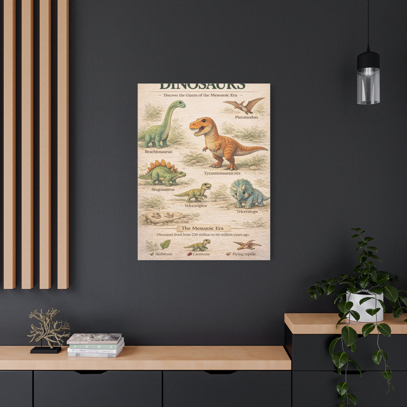 Dinosaur Discovery Museum Poster Wall Art & Canvas Print