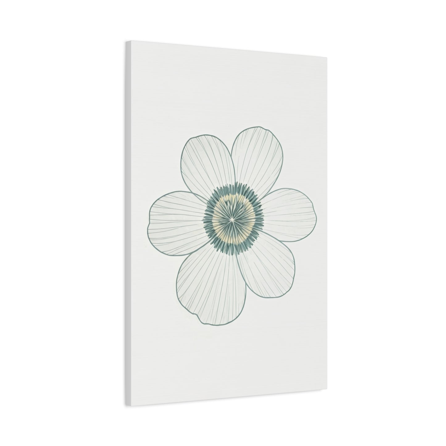 Minimal Line Floral Sketch Wall Art & Canvas Prints