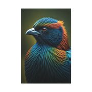 Vibrant Jewel-Toned Bird Portrait Wall Art & Canvas Prints