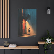 French Quarter Trumpet Silhouette Wall Art & Canvas Print