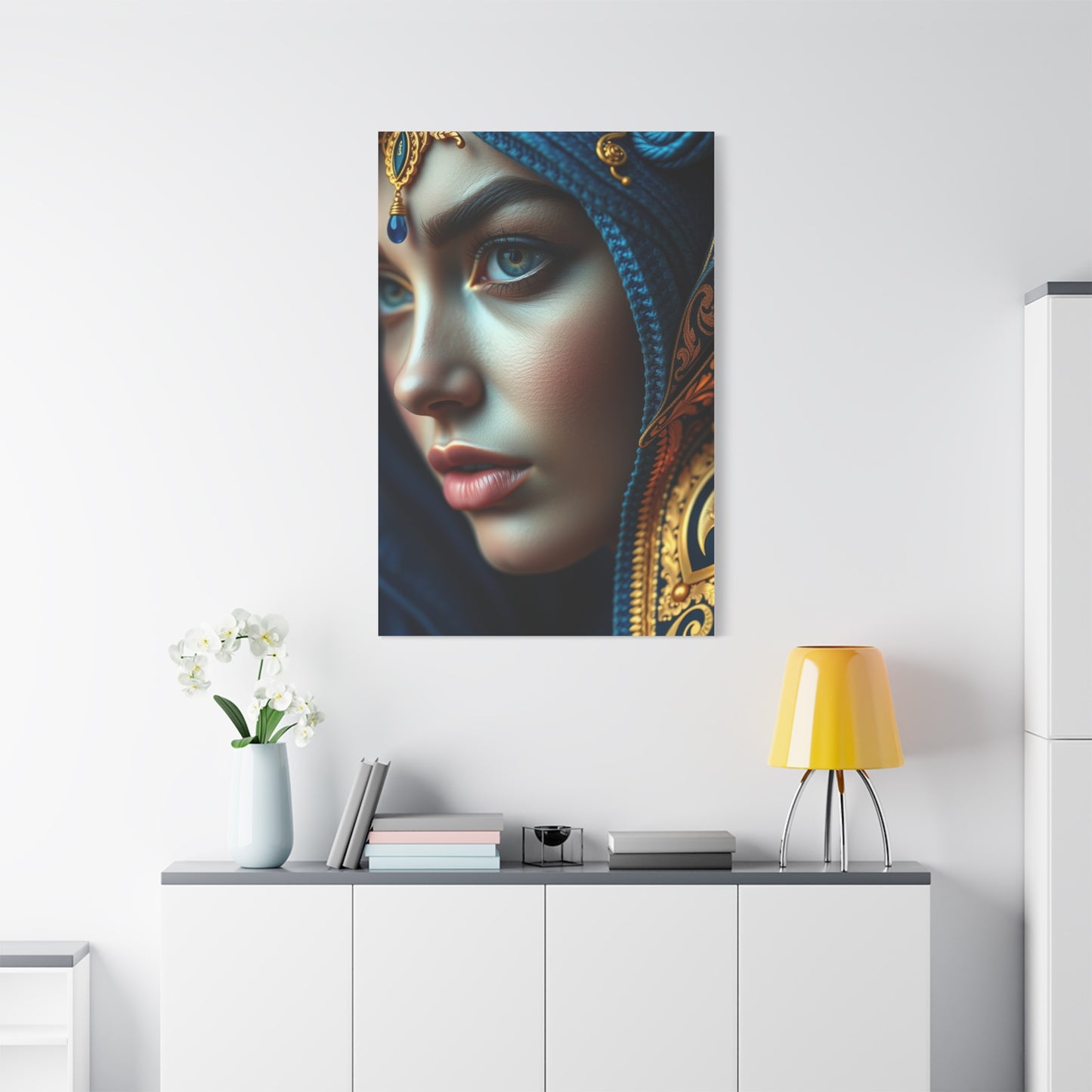 Supreme Art Blue & Gold Collection Wall Art & Canvas Print