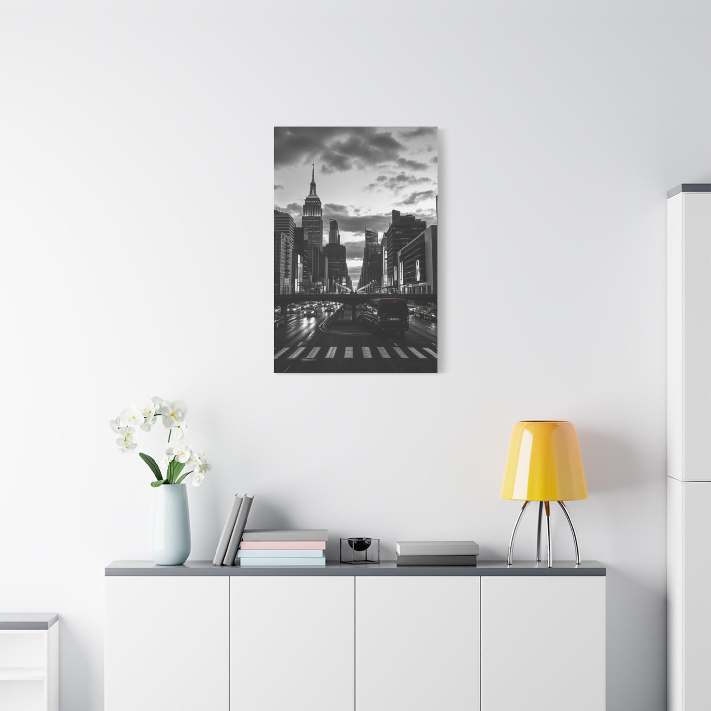 Black & White Cityscapes Art Refined Canvas Wall Art & Canvas Print