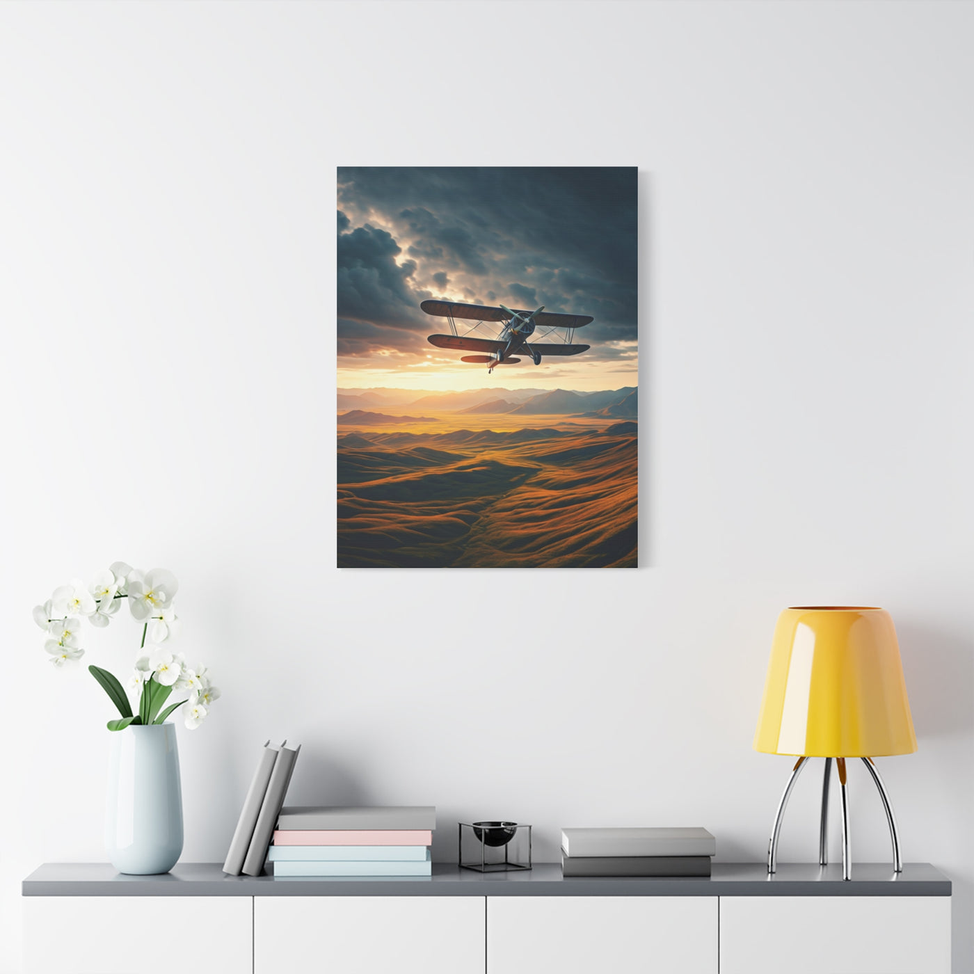 Sunset Passage Above Rolling Valleys Wall Art & Canvas Prints