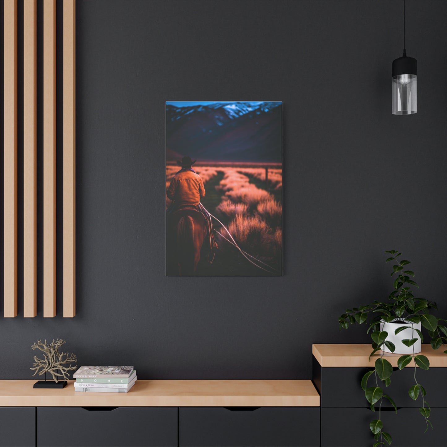 Valley Trail Rider Wall Art & Canvas Print