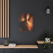 Expressionist Orange Portrait Abstraction Wall Art & Canvas Print