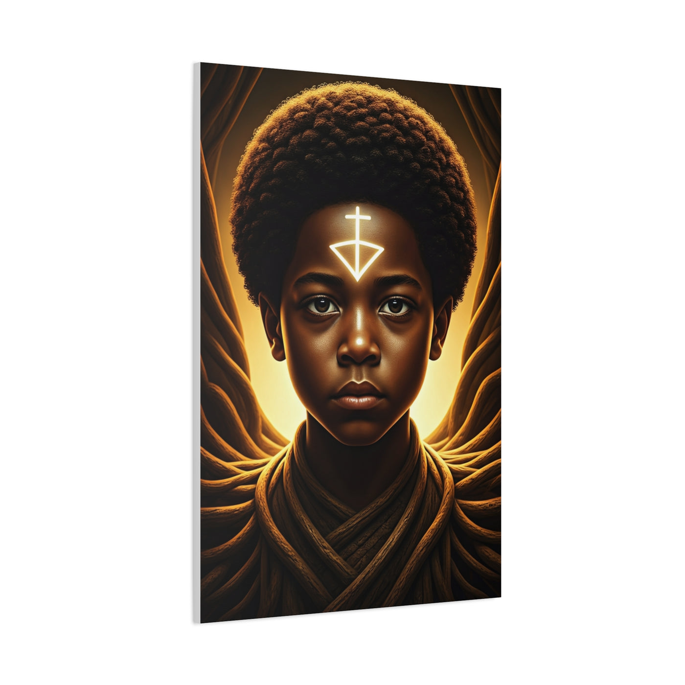 Sacred Youth Symbol Portrait Wall Art & Canvas Prints