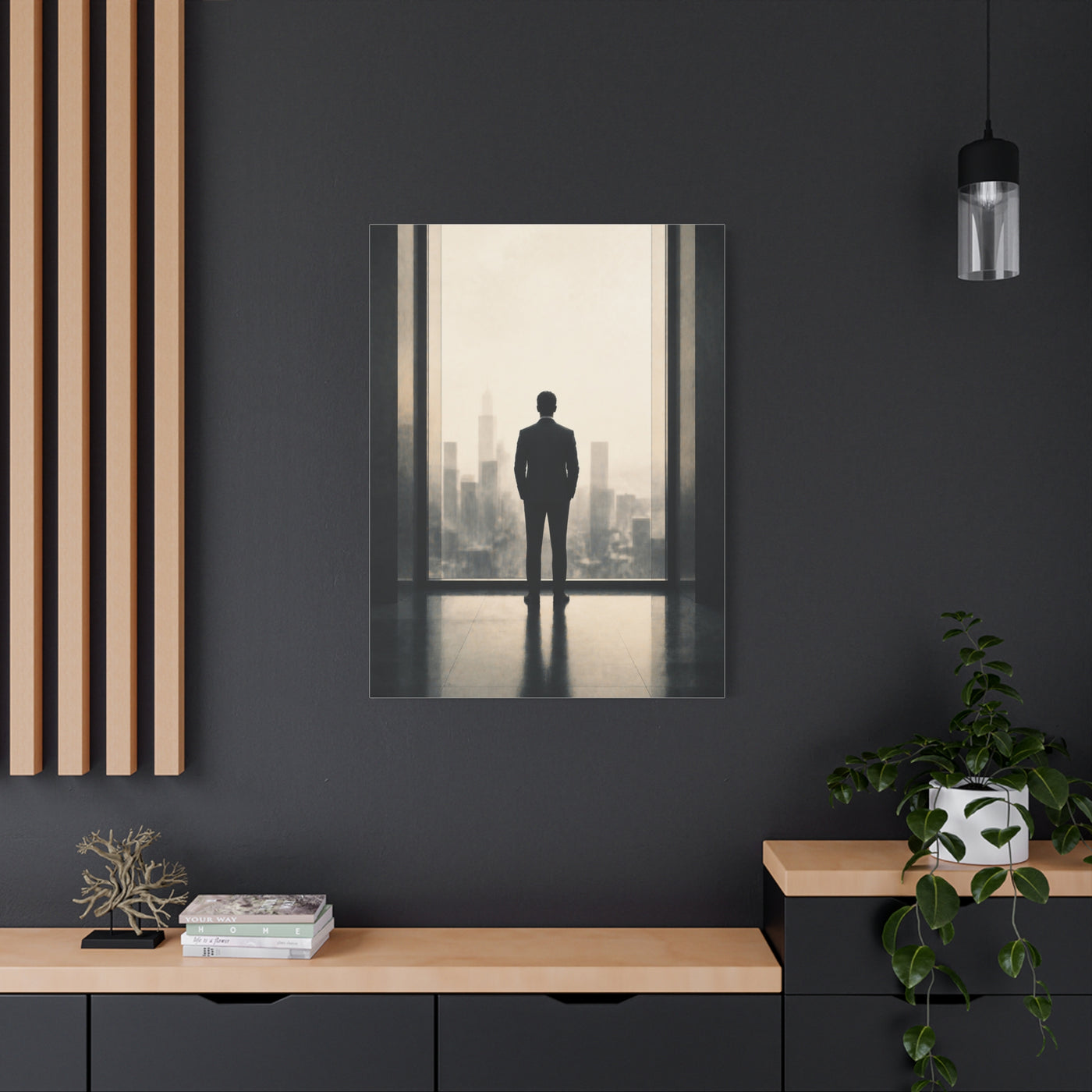 Leadership Vision Window Silhouette Wall Art & Canvas Print