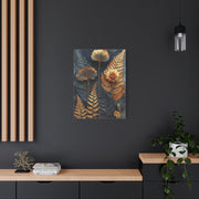 Golden Botanical Relief Composition Wall Art & Canvas Print