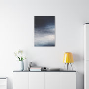 Navy Mist Atmospheric Gradient Wall Art & Canvas Print
