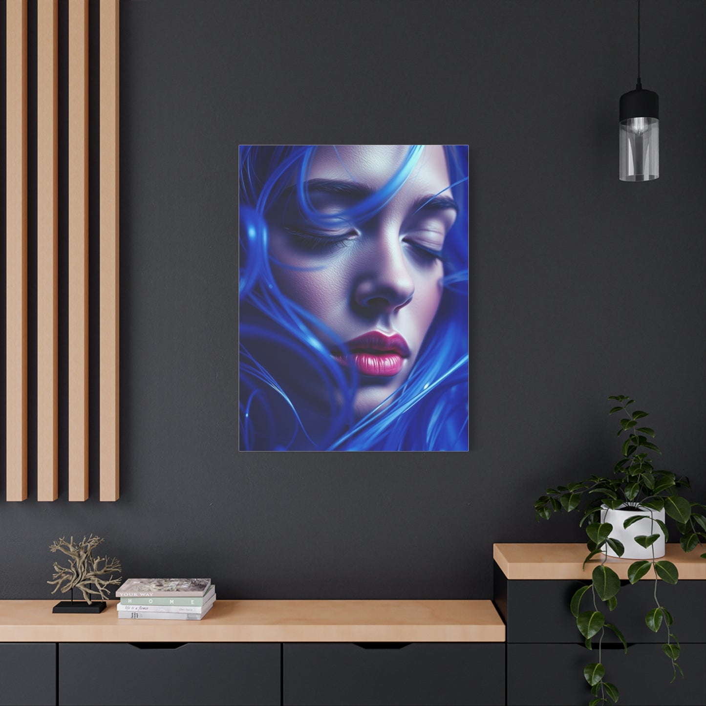 Supreme Collection Blue Music Art Wall Art & Canvas Print