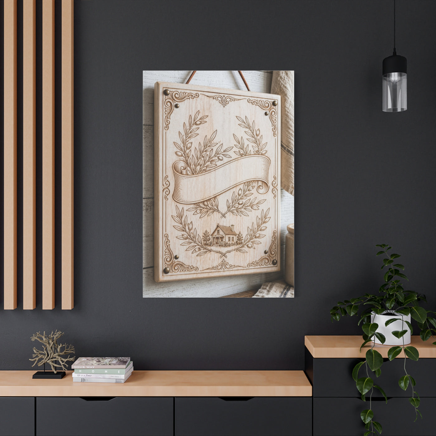Joshua 24:15 Heirloom Home Blessing Scripture Wall Art & Canvas Print