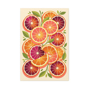 Retro Citrus Slice Composition Wall Art & Canvas Print