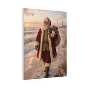 Coastal Santa at Sunrise Wall Art & Canvas Print