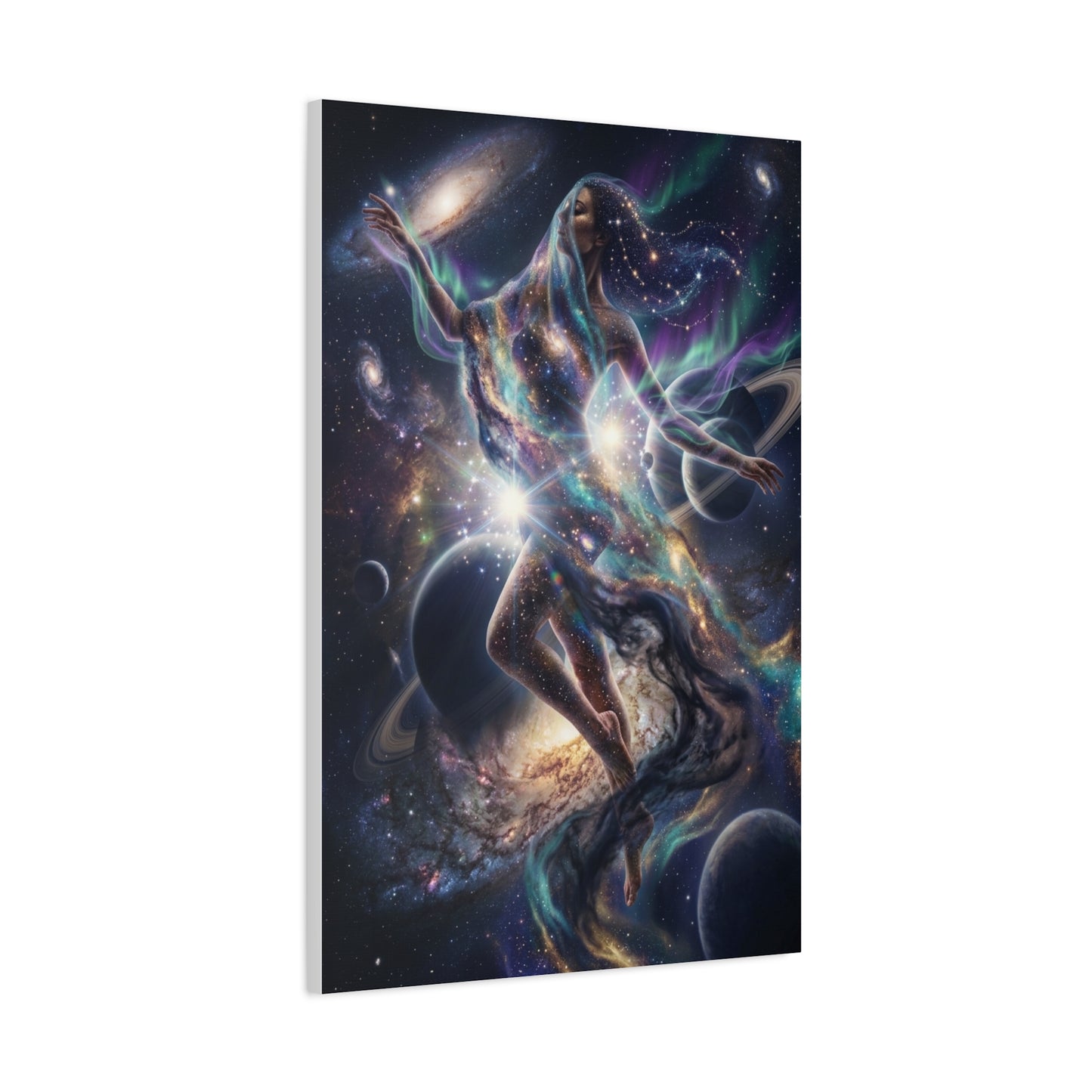 Celestial Cosmic Figure Wall Art & Canvas Print