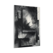 Monochrome Layered Paper Abstraction Wall Art & Canvas Print