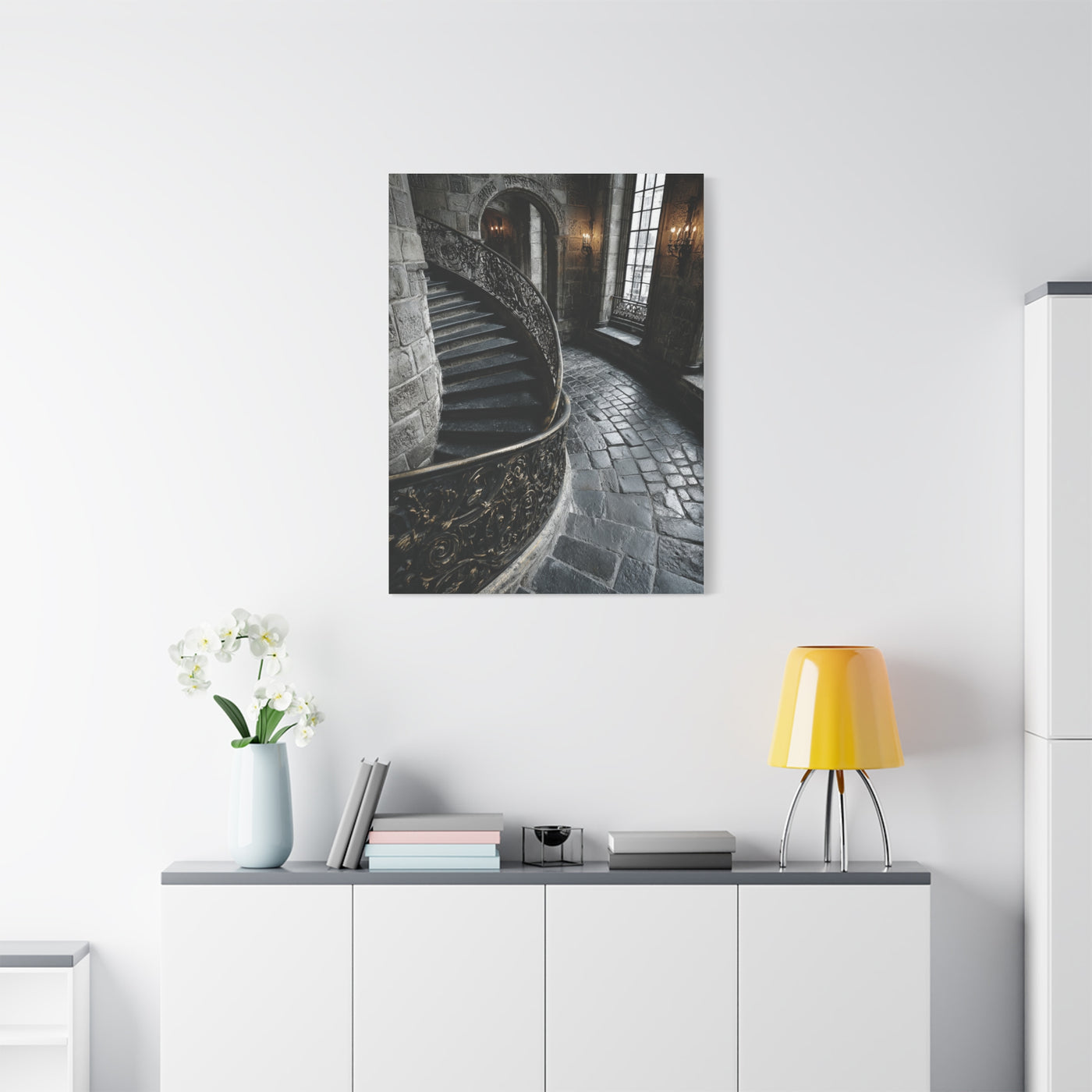 Spiral Staircase Architectural Wall Art & Canvas Print