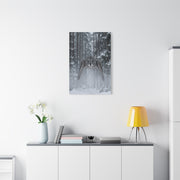 Great Grey Owl Winter Flight Wall Art & Canvas Print