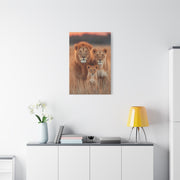 Lion Family Portrait Unity Wall Art & Canvas Print