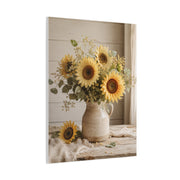 Soft Farmhouse Sunflower Bouquet Wall Art & Canvas Print