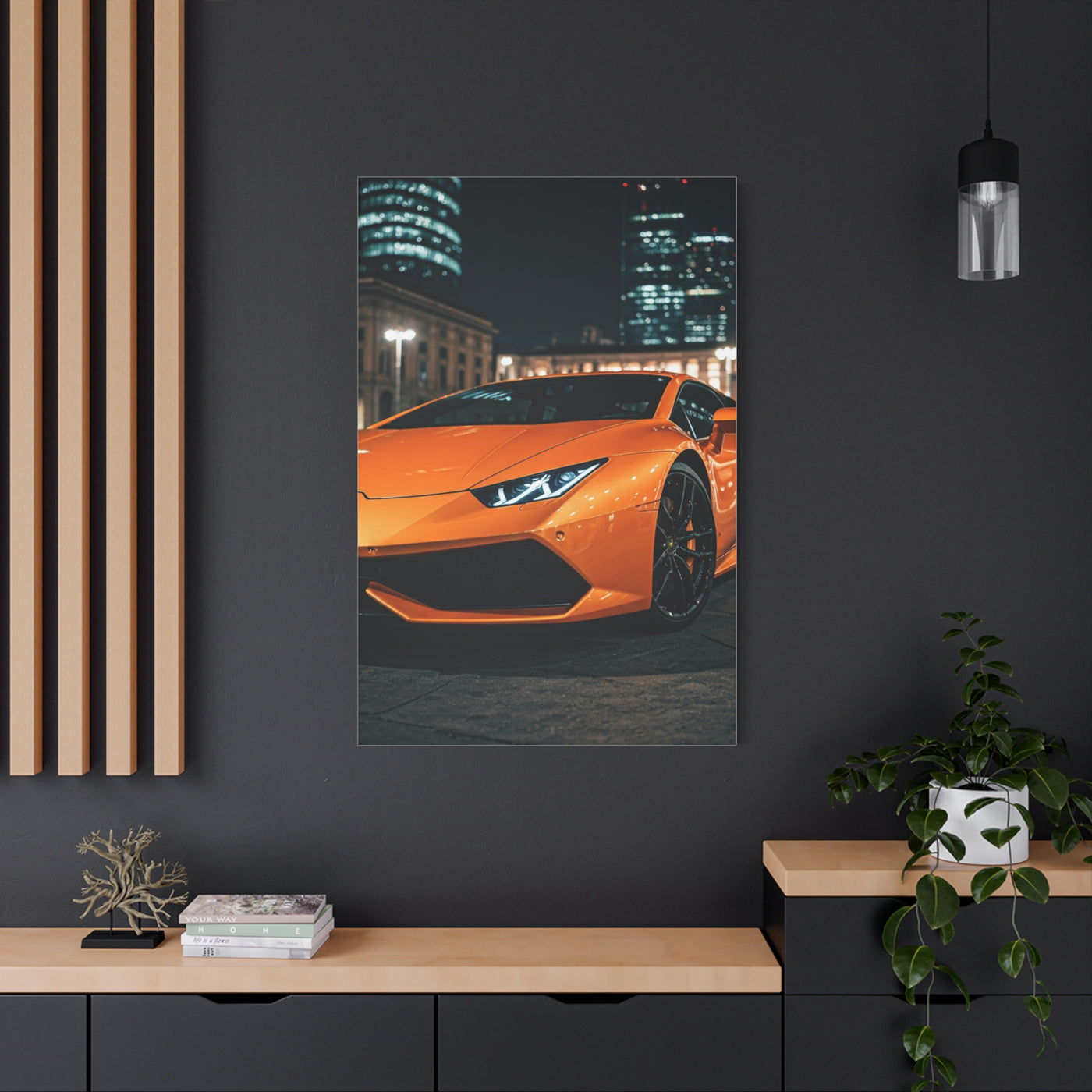 Lamborghini Huracán Urban Luxury Close Up Wall Art & Canvas Prints