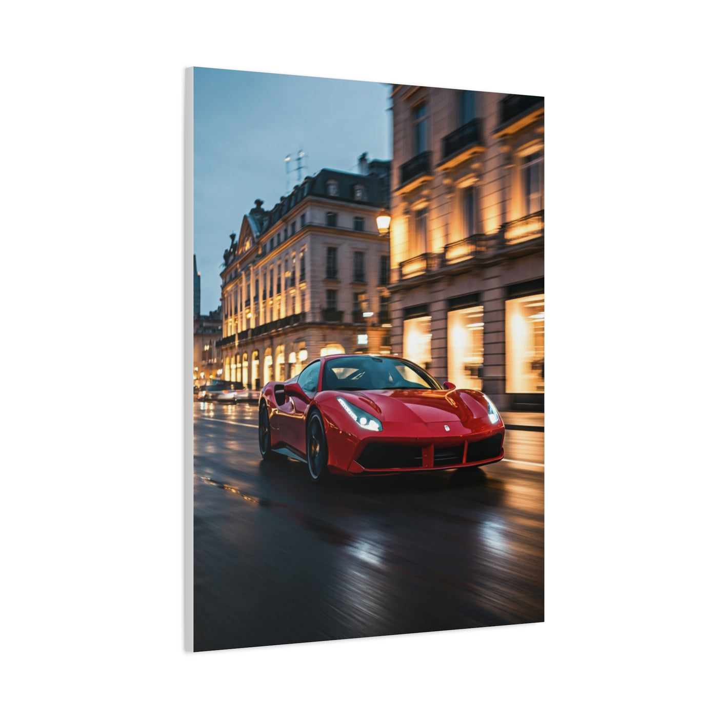 Ferrari 488 GTB Downtown Street Presence Wall Art & Canvas Prints