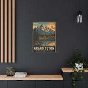 Grand Teton Vintage National Park Poster Wall Art & Canvas Print