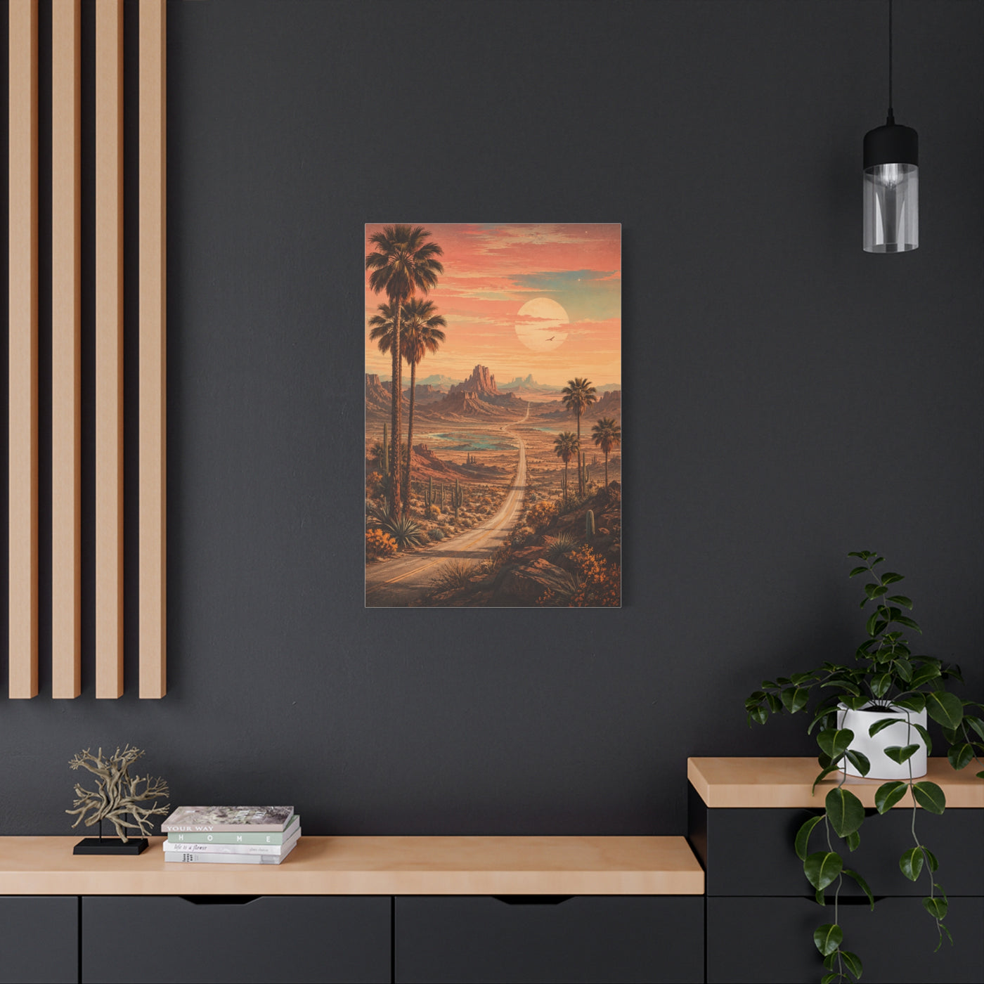 Enchanted Desert Highway Wall Art & Canvas Print