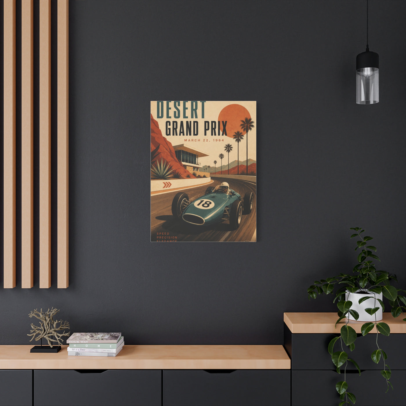Desert Grand Prix Motorsport Sports Wall Art & Canvas Print