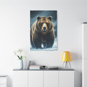 Snowy Landscape Grizzly Bear Wall Art & Canvas Prints