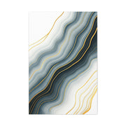 Grey Marble Gold Vein Abstract Wall Art & Canvas Prints