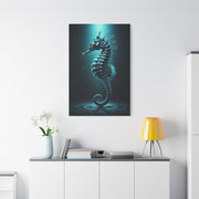 Seahorse in the Deep Blue Ocean Wall Art & Canvas Prints