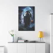 Witch with Raven Dark Fantasy Wall Art & Canvas Print
