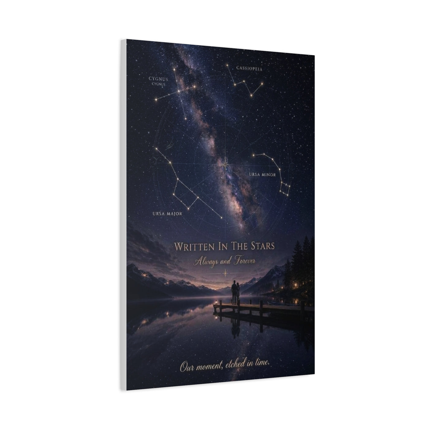 Celestial Destiny Night Sky Romance Wall Art & Canvas Print