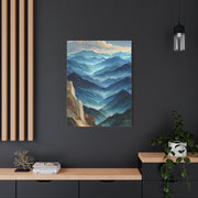 Layered Mountain Horizon Abstraction Wall Art & Canvas Print