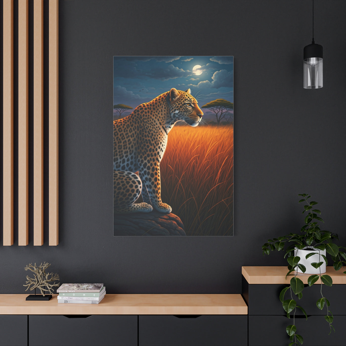 Majestic Leopard at Dusk Wall Art & Canvas Prints