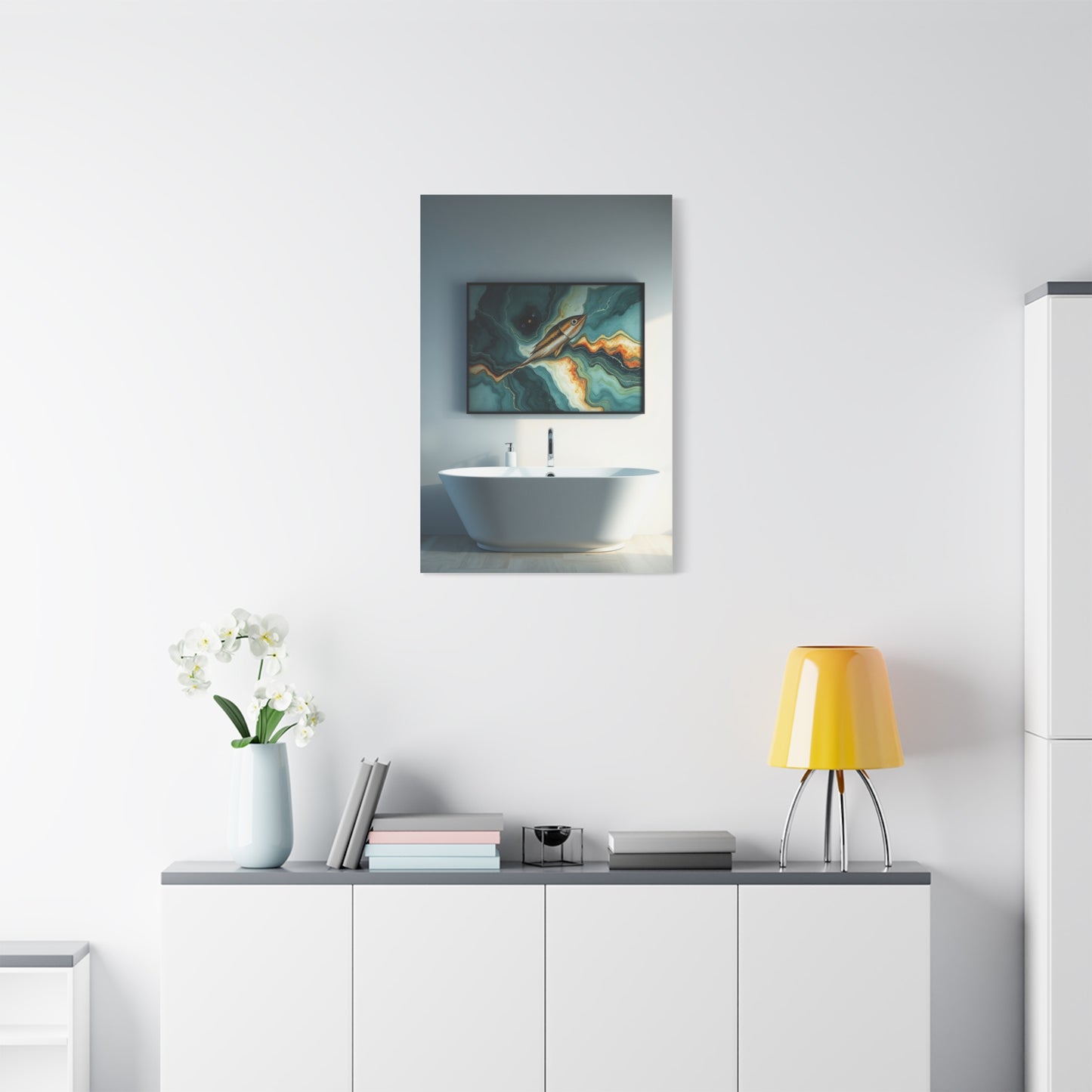 Grandeur Bath Tableau Wall Art & Canvas Print
