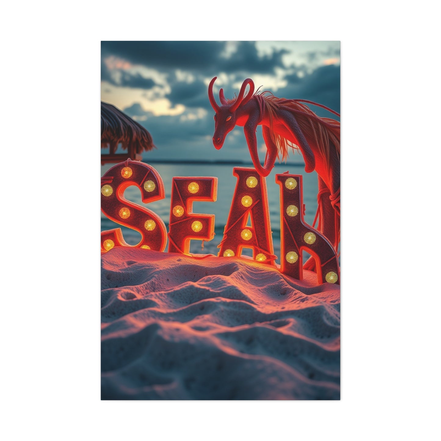 Harmonious Beachscape Vision Wall Art & Canvas Print