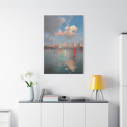 New York Skyline Pastel Dawn Serenity Wall Art & Canvas Print