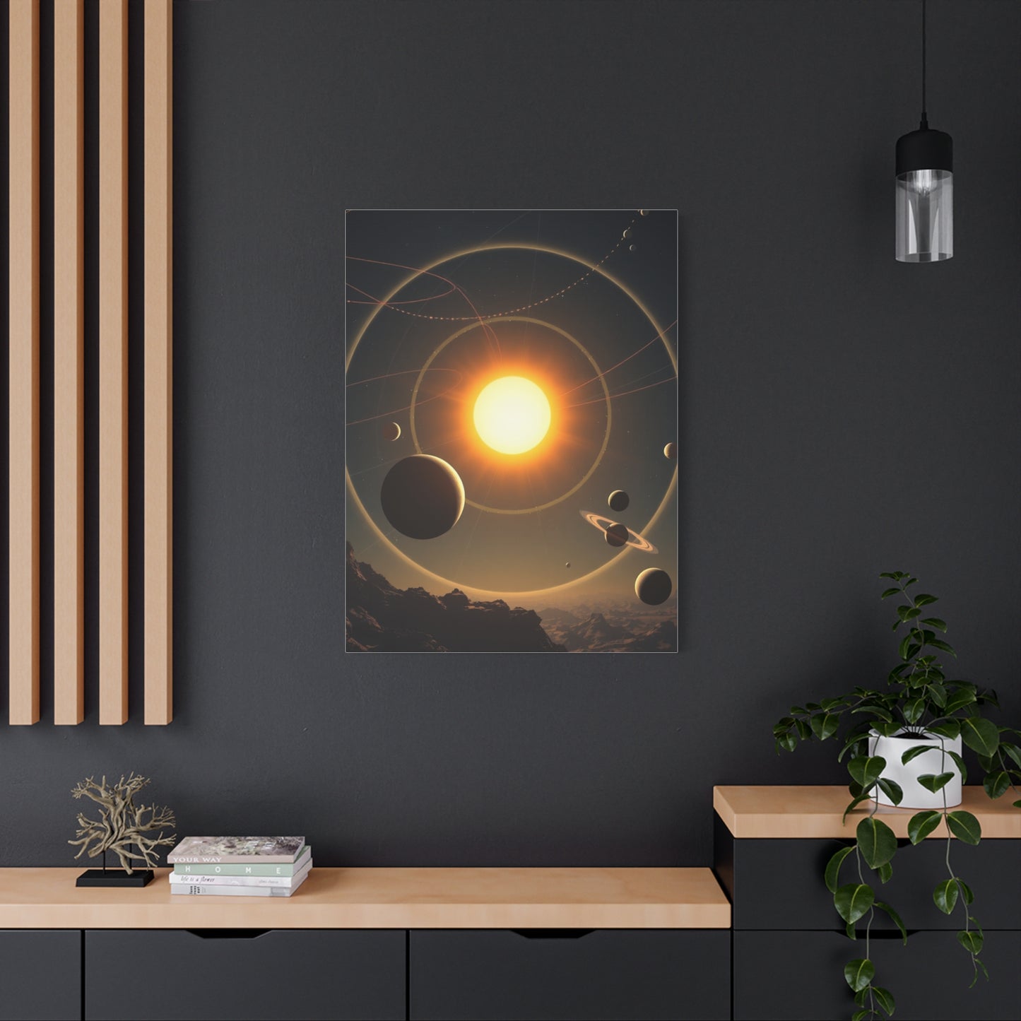 Galactic Elegance Print Wall Art & Canvas Print