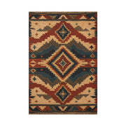 Navajo Inspired Geometric Textile Southwest Wall Art & Canvas Print