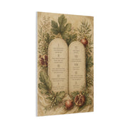 Ten Commandments Botanical Scripture Wall Art & Canvas Print