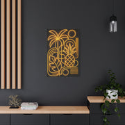 Neon Tropical Line Art Glow Composition Wall Art & Canvas Print