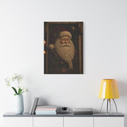 Handcrafted Textile Santa Tapestry Wall Art & Canvas Print